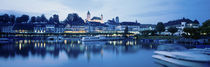 Panorama Print - Schweiz, Rapperswil, Zürichsee von Panoramic Images