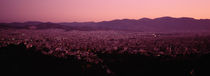 High angle view of a cityscape with mountains in the background, Athens, Greece von Panoramic Images