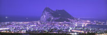 High Angle View Of A City, Gibraltar, Spain von Panoramic Images