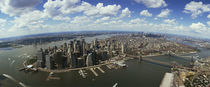 Aerial view of buildings in a city, New York City, New York State, USA von Panoramic Images