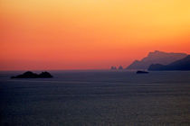 Roter Abendhimmel - Golf von Napoli by captainsilva