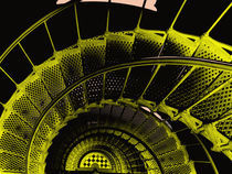 Sprial Stairs in Negative by Yvonne M Remington