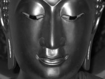 Buddha statue face by James Menges