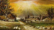 Twilight over the village / Dämmerung über dem Dorf von Apostolescu  Sorin