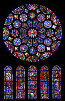 Chartres South transept rose by Armend Kabashi