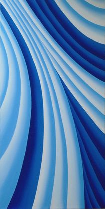 blue flow - Teil 1 (links) von Katja Finke