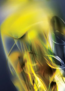 Yellow abstract liquid flow by Maciej Frolow