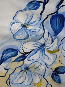 blue flowers by Katja Finke