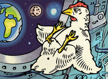 Space-chicken. by Oleksiy Tsuper