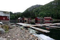 Hafen Norwegen von Christine Bässler