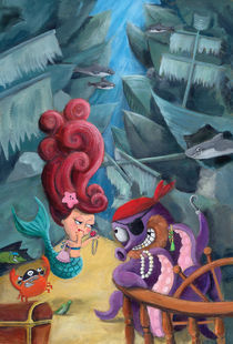 Mermaid and Pirates by Monika Suska