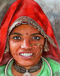 Woman from North India von Nicole Zeug