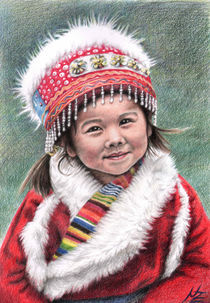 Tibetan Girl von Nicole Zeug