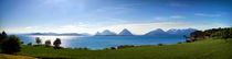 Mountains and Fjord Panorama by Amos Edana