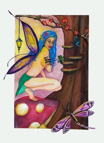 Fairy Queen of the Dragonflies by Sandra Gale