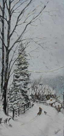 Winter in the village / Winter im Dorf by Apostolescu  Sorin