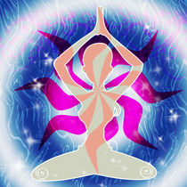 Yoga Energy Pose von regalrebeldesigns
