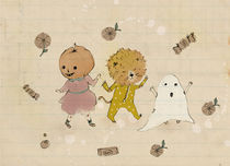 Halloween Parade Pumpkin Head ,Lion and Boo by Paola Zakimi