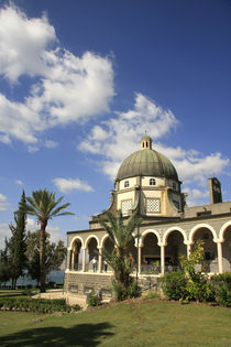 Israel, the Church of Beatitudes on the Mount of Beatitudes by Hanan Isachar