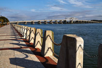Waterfront and Woods Memorial Bridge at Beaufort, South Carolina by Louise Heusinkveld