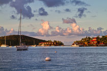 Sunset in North Sound, Virgin Gorda, British Virgin Islands.  von Louise Heusinkveld