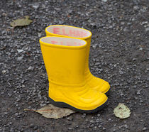 Yellow wellies.  by Louise Heusinkveld