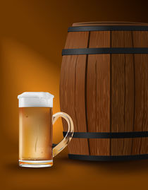 beer mug and barrel von Miro Kovacevic