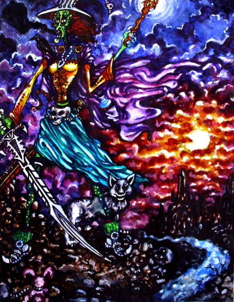 Wicked-witch-of-the-west-watercolors-on-paper-11-x-14
