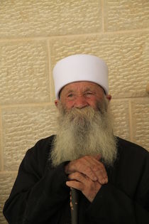 Upper Galilee, a Druze elder in Nabi Sabalan von Hanan Isachar
