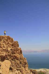 Israel, a view of the Dead Sea from Ein Gedi by Hanan Isachar