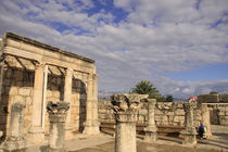 Sea of Galilee, the ancient Synagogue in Capernaum by Hanan Isachar