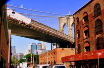 Brooklyn bridge. Victorian era view. von Maks Erlikh
