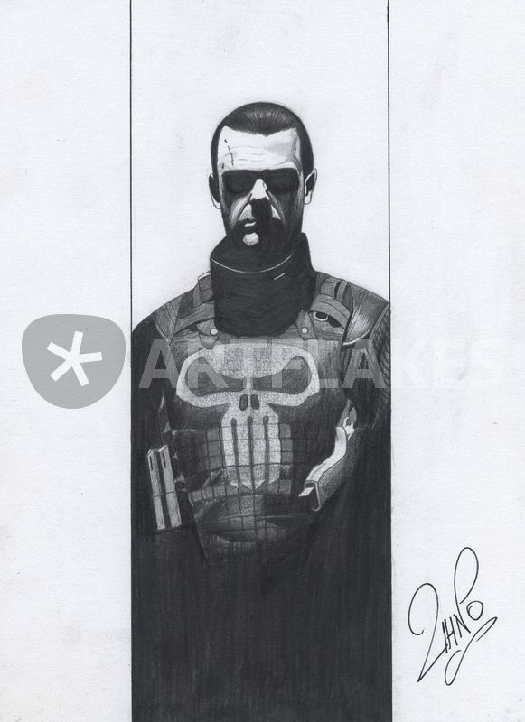 Buy Punisher Giclee print from a pencil drawing of Jon Bernthal Online at  desertcartSINGAPORE