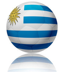Uruguay flag ball by William Rossin