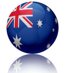 Australia flag ball by William Rossin