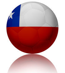 Chile flag ball by William Rossin