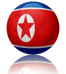 North Korea flag ball by William Rossin