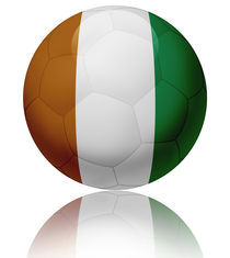 Ivory Coast flag ball by William Rossin