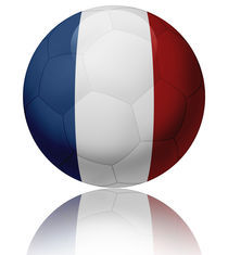France flag ball by William Rossin