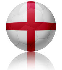 England flag ball by William Rossin