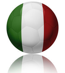 Italy flag ball by William Rossin