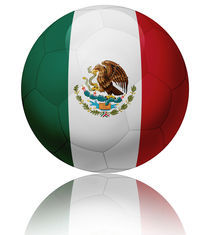 Mexico flag ball von William Rossin