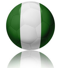 Nigeria flag ball by William Rossin