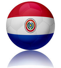 Paraguay flag ball by William Rossin