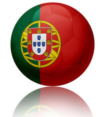 Portugal flag ball by William Rossin