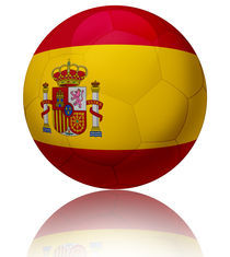 Spain flag ball by William Rossin