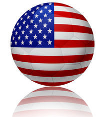 United States flag ball by William Rossin