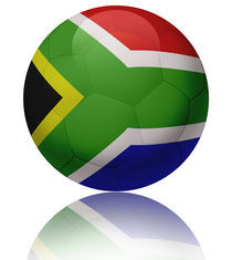South Africa flag ball by William Rossin