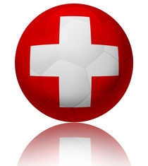 Switzerland flag ball by William Rossin