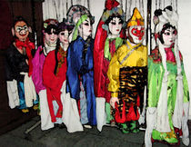 Marionetten-Figuren in Xian by Hermann Bauer
